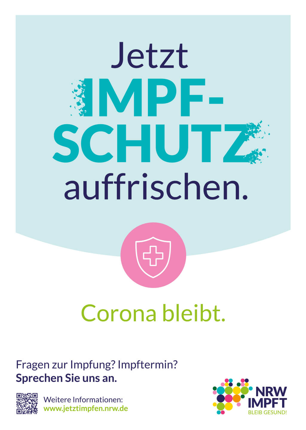 Mobilisierungskampagne MAGS NRW - Plakat für die COVID-19-Impfkampagne 2022