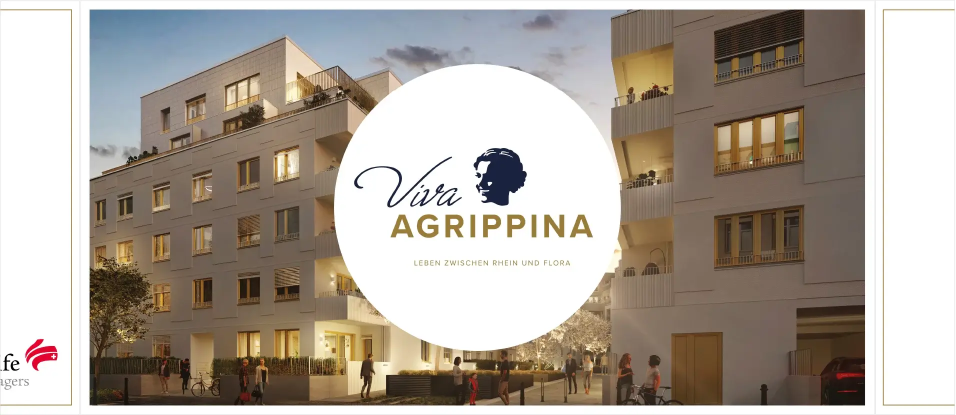 Viva Agrippina - Bauzaun-Motiv 1